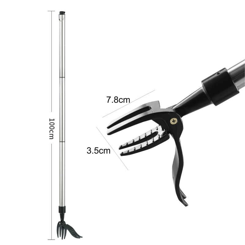 SUQ Weed Puller, Stainless Steel Stand Up Weeder Hand Tool,