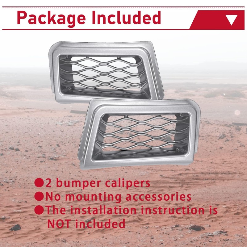 HECASA Bumper Caliper Air Duct Set Compatible with 2003-2007 Chevy