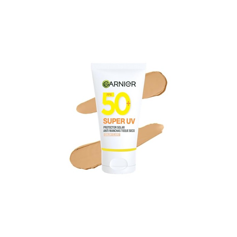 Garnier Protector Solar FPS50 Super UV Toque Seco Color Tono
