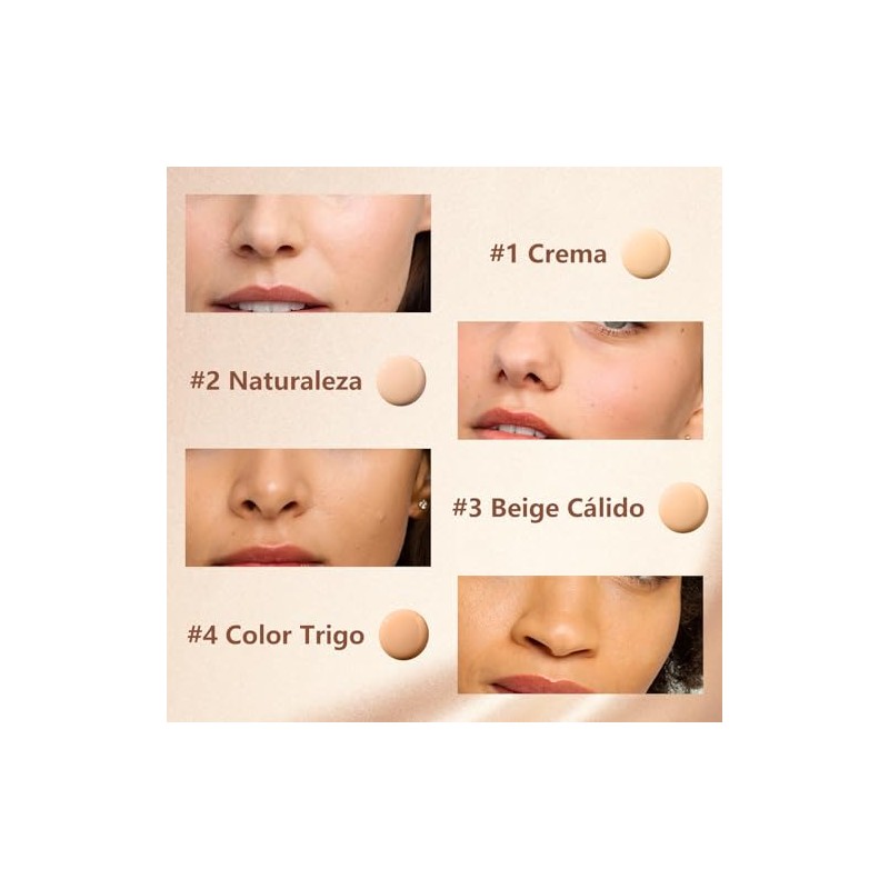 Maquillaje en Barra, Base en Barra con Brocha 1 Crema