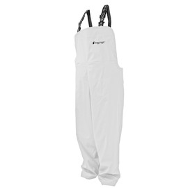 FROGG TOGGS Men's WayPoint Angler Waterproof, Durable Bibs with 4-Way Stretch White