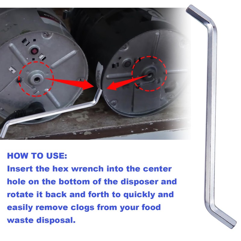 Aottykro Garbage Disposer Unjamming Wrench/WRN-00 Garbage Disposal Wrench Tool,Garbage Disposal