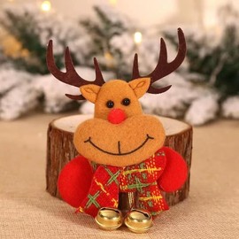 BSLVWG Christmas LED Flashing Brooch Pins Illuminated Brooch Christmas Brooch Santa Elk Reindeer Bear Christmas Brooch Christmas Decoration Children Festival Christmas Gifts, Cotton