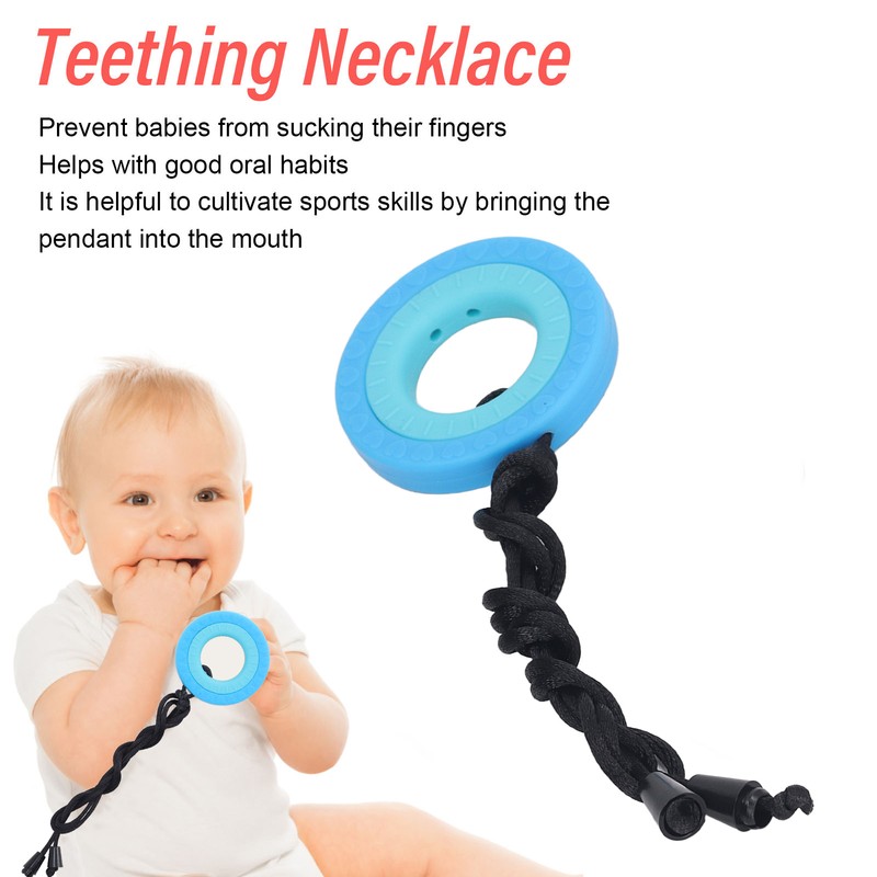 10PCS Chew Sensory Necklace Safe Soft Silicone Teeth Grinding Kids