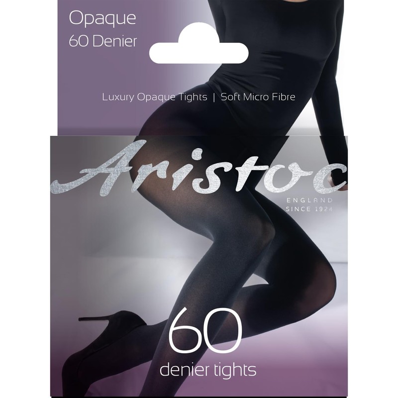 Aristoc 60 Denier Opaque Tights, Navy Blue, M/L