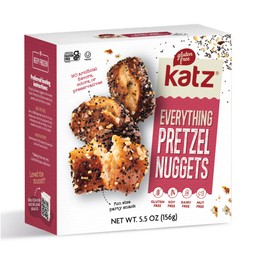 Katz Gluten Free Everything Soft Pretzel Nuggets. Gluten Free Snacks For Adults and Kids. Soy Free, Nut Free, Dairy Free, Kosher. 5.5 oz (Pack of 3)