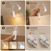 Rechargeable Book Light for Reading – 3-Color Dimmable LED Clip