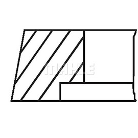Mahle Original 008 05 V0 Piston Ring Set