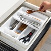 Silverware Drawer Organizer, 2 Layer 10x12x2" Multi-Grid Cutlery Drawer Organizer