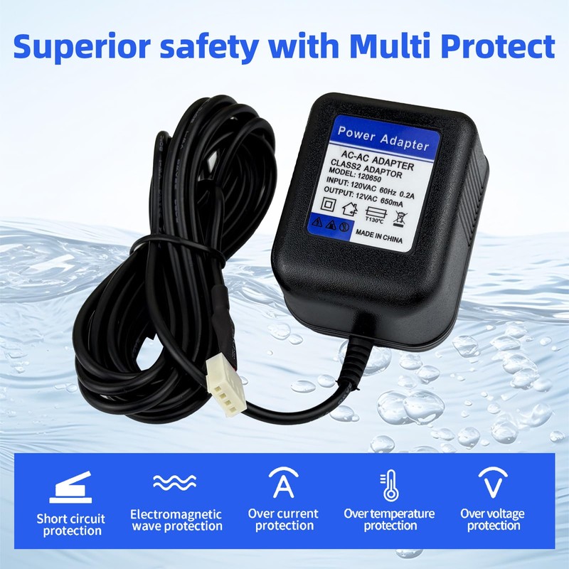ANYINELEC 12V AC Power Adapter, Water Softener Transformer, Compatible with