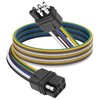 XMSJSIY 6 Way Square Trailer Wire Adapter Extension Cable 6-Pin