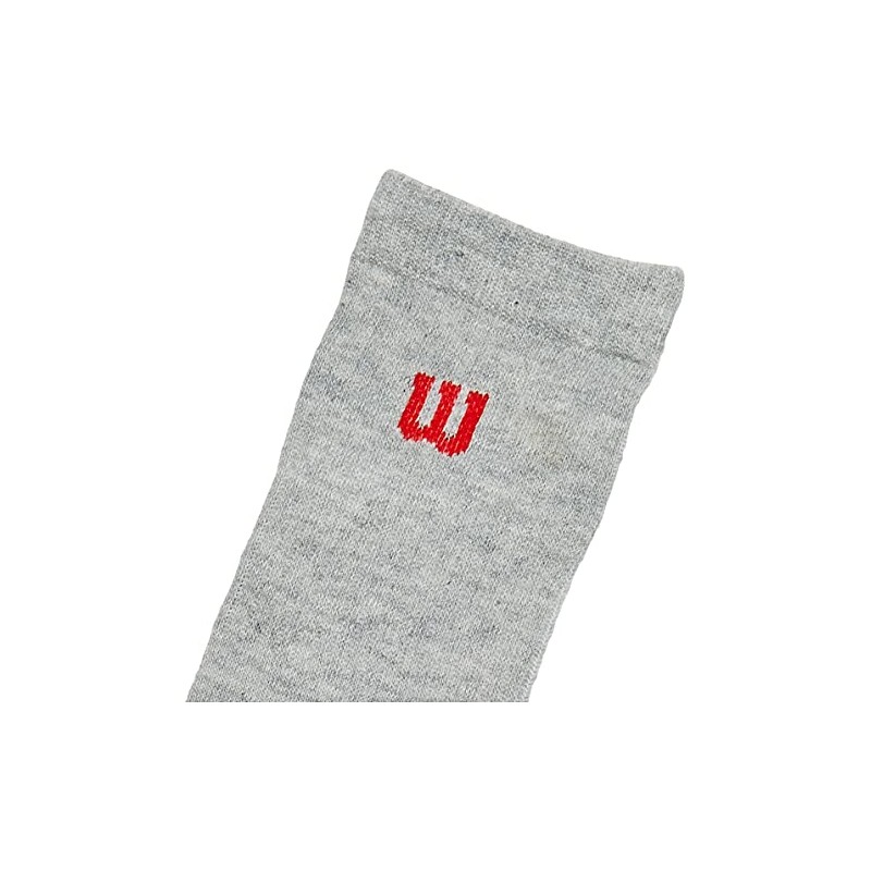 Wilson 10 Piezas Calceta para Hombre, Color Gris, Talla Única,