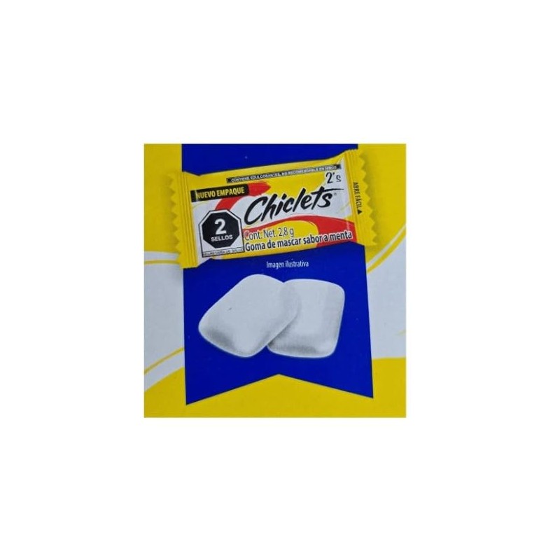 Adams Gum 100 x 2 units - Chiclets (Pack of