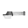 Dreamfarm Levoons Scrape Level Measuring Spoon Set Charcoal Black by