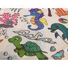 The Coloring Table - Colorable Oceantime Fun Tablecloth - Square