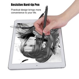 Spring Rope Touch Pen Painting Resistive Touchscreen Hard tip Stylus for POS, PDA, Industrial PC, Car Navigatior, etc Black