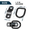TUCKBOLD Car D-Ring Mounting Strap Rings 1/4 Inch Multi-Purpose Anchor