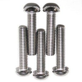 Pack of 25 M5 x 30 Screw Half Round Head with Hexagonal Inner Round and Pin ISO 7380-1 Similar to Stainless Steel A2-070, Blank