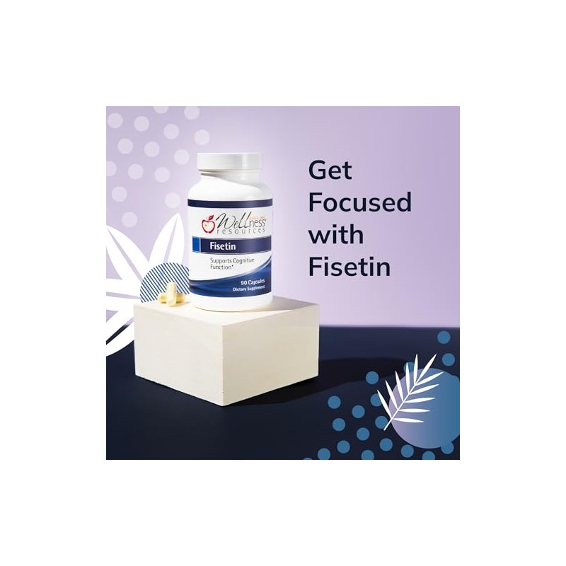 Wellness Resources | Fisetina – 100 mg, 90 Cápsulas –