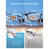 OKH 3 Pack Stainless Reading Glasses 2.0, Metal Frame Blue