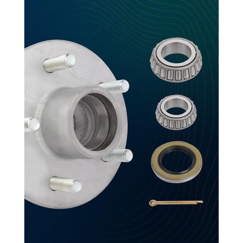 SCITOO Wheel Hub Wheel Bearing Assembly fit Boat Trailer Galvanized