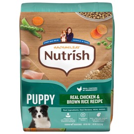 Nutrish Rachael Ray Dry Dog Food Puppy, Real Chicken & Brown Rice Recipe, 13 lb. Bag