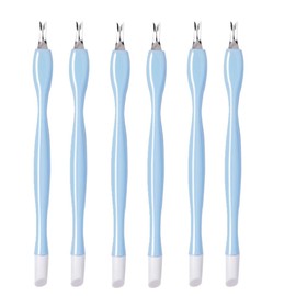 Cuticle Fork, 6 Pieces Cuticle Trimmer, Cuticle Pusher, Stainless Steel Dead Skin Fork for Women Girls Manicure