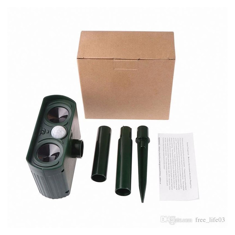 Drive away stray cats and dogs solar mouse repeller ultrasonic