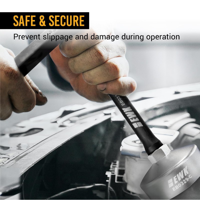 EWK 10 Pcs 1/2" Impact Torque Limiting Extension Bar Set,