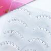 Musegetes 3 Pairs Lower Eyelashes False Eyelashes Transparent Axis False