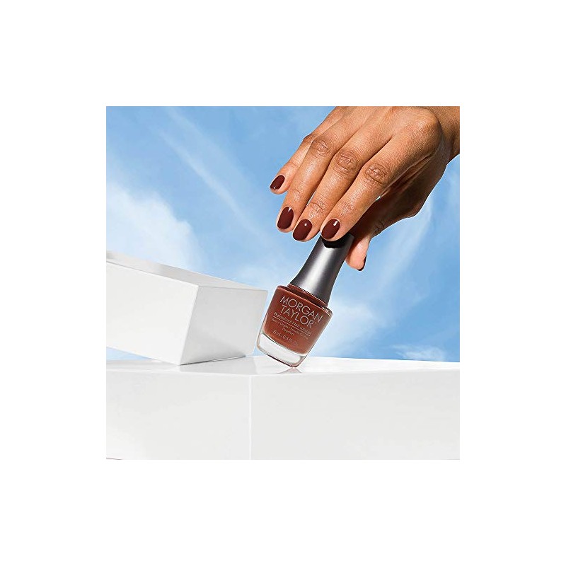 MORGAN TAYLOR, ESMALTE TAKE TIME UNWIND-CINNAMON RED CREME-3110419 15ML