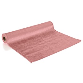 com-four® velvet table runner - decorative decorative fabric - table decoration for every occasion - handicraft accessories - table ribbon 36 x 200 cm (1 piece - pink)