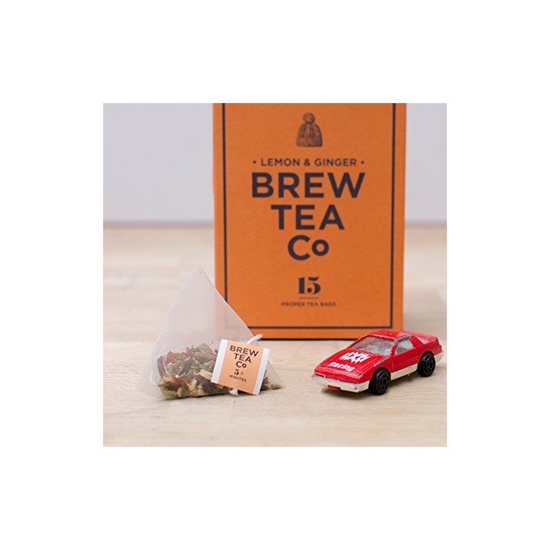 Brew Tea Co Lemon & Ginger Proper 15 Tea Bags