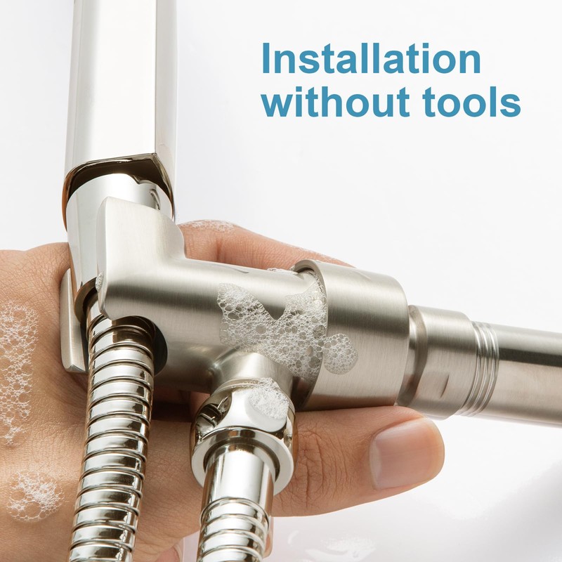 OFFO Shower Head Holder All Metal for Handheld Shower Head,