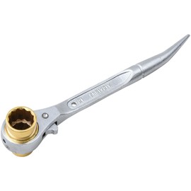SUPERTOOL SRB1721Y Double-ended Ratchet Wrench with Bending Shino [YAMAZEN Limited Production]