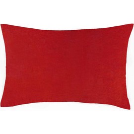 KHIM 100% Cotton Pair of Housewife Pillow Cases Ultra Soft Premium Quality Ultra Soft Premium Quality- Red