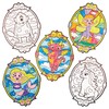 Baker Ross FN086 Mythical Creatures Colour-in Window Decorations - Pack