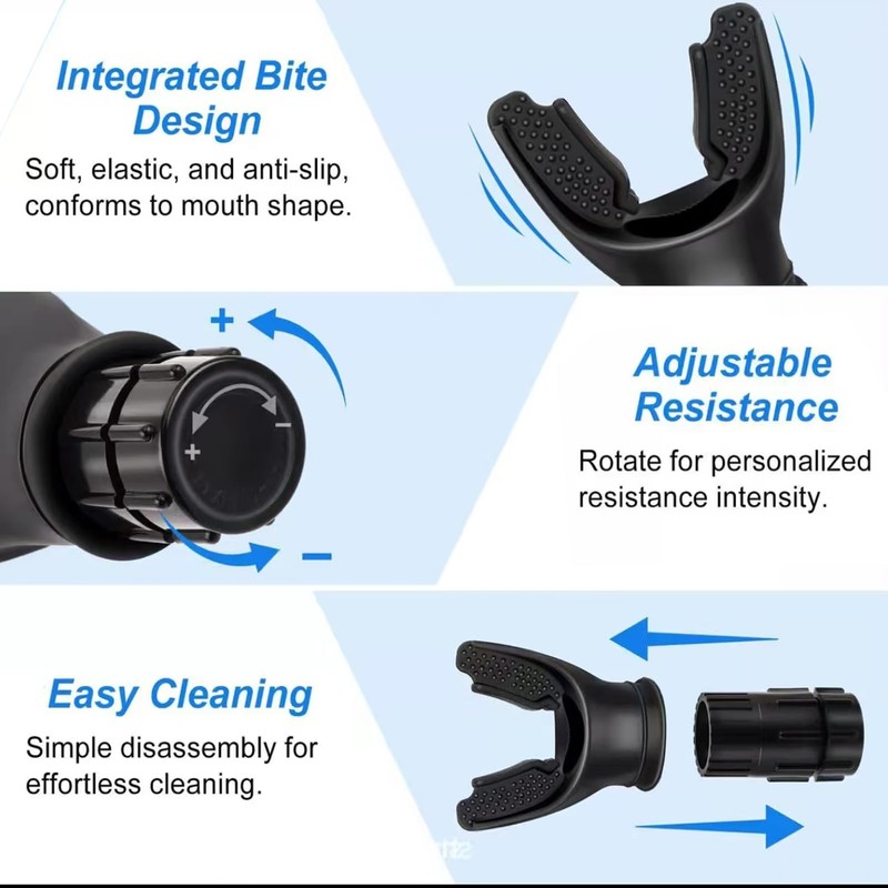 Biglumin Breathing trainer, lung trainer, diaphragm training device, stamina trainer,