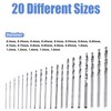 Twist Drill Bits Set, 20 Pieces 0.3-1.6 mm HSS Mini