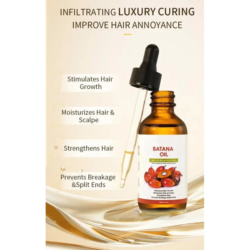 3×60ml Aceite Batana Para El Crecimiento Del Cabello