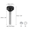 QUARKZMAN 4 Sets Knurled Knobs Knurled Screw Screws with Nuts