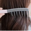 Weshin Rubber Grip Double Curve Brush for Wavy Hair, Pink,