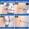 Muzata 20 Pack Cable Railing Adhesive Sleeves for 1/8" 5/32"