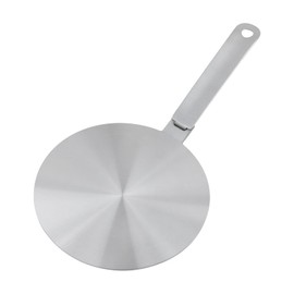 Woogim Heat Conduction Plate 7.87" / 20cm,Induction Adapter with Detachable Handle for Induction Cooker & Gas stove,Stainless Steel 430,Prevents Localized Overheating,Kitchen Tool
