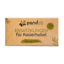 pandoo Rasierklingen - 100er Pack | Sicherheits-Rasierklingen | Sparset Premium Klingen für Rasierhobel & Rasiermesser | Ersatzklingen, Razor Blades, Rostfreie doppelseitige Ersatzklingen