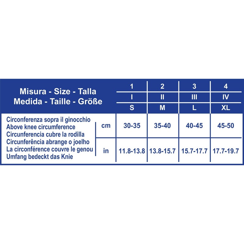 Rekordsan Thermotex Adjustable Elastic Knee Support - Blue - Size