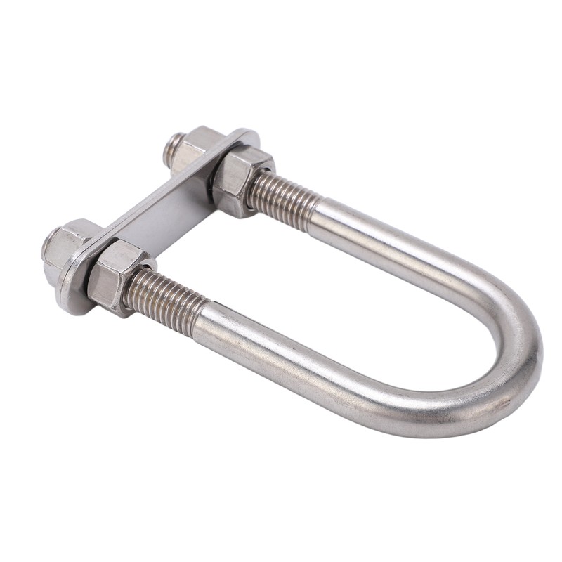 12x130mm Marine Bow Stern Eye U Bolt with Adjustable Screw