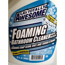 LA's Totally Awesome Foaming Bathroom Cleaner W/ Bleach 32 fl oz~BuyMoreSave