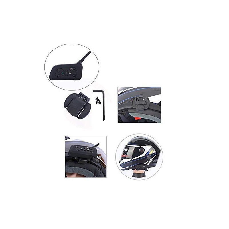 VNETPHONE Helmet Mounting Clip for Income (4Riders/6Riders Helmet Mounting Clip)