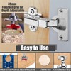 Yakamoz 35mm Concealed Hinge Jig Kit - Adjustable Depth Carbide